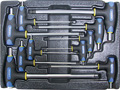 Набор Т-образных шестгранных ключей с пластиковой рукояткой 10пр. в ложементе в Новороссийске
